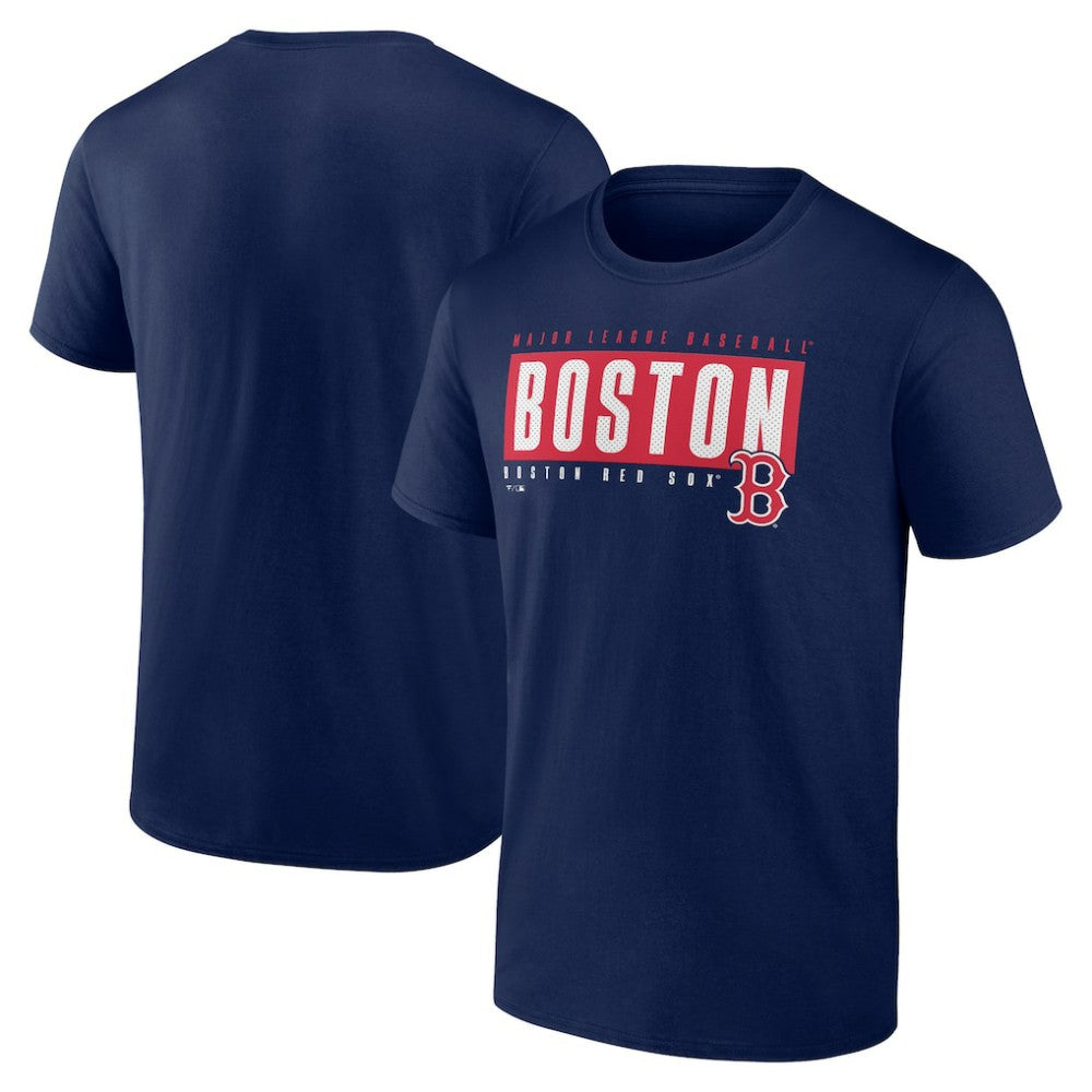 Boston Red Sox Blocked Out T-Shirt - Navy - MLB Lifestyle