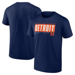 Detroit Tigers Blocked Out T-Shirt - Navy - MLB Lifestyle