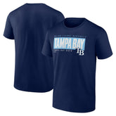 Tampa Bay Rays Blocked Out T-Shirt - Navy - MLB on Sale