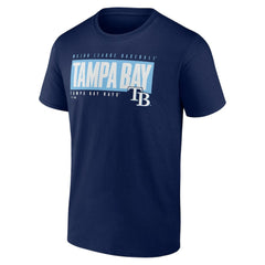 Tampa Bay Rays Blocked Out T-Shirt - Navy - MLB on Sale