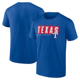 Texas Rangers Blocked Out T-Shirt - Royal - MLB Discount