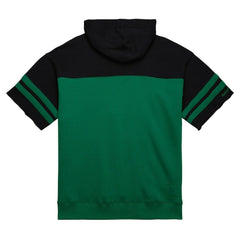 Mitchell & Ness New York Jets Off Field Vintage Logo Short Sleeve Pullover Hoodie Kelly Green