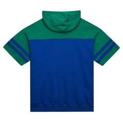 Mitchell & Ness Seattle Seahawks Off Field Vintage Logo Short Sleeve Pullover Hoodie Royal