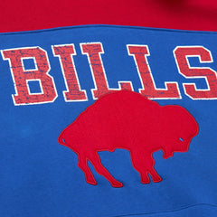Mitchell & Ness Buffalo Bills Off Field Vintage Logo Short Sleeve Pullover Hoodie Royal