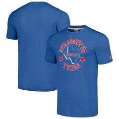 Texas Rangers Homage Hyper Local Tri-Blend T-Shirt - Royal - MLB Discount