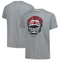 Cincinnati Reds Homage Grateful Dead Tri-Blend T-Shirt - Gray - MLB Lifestyle