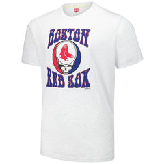 Boston Red Sox Homage Grateful Dead Tri-Blend T-Shirt - Ash - MLB Sale