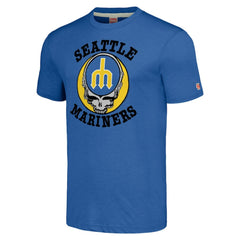 Seattle Mariners Homage Grateful Dead Tri-Blend T-Shirt - Royal - MLB on Sale
