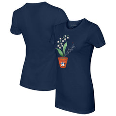 Houston Astros Tiny Turnip Women's Lilies and Ladybugs T-Shirt - Navy - MLB Sale