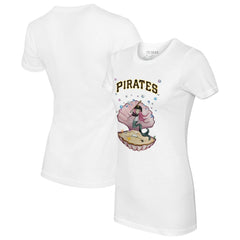 Pittsburgh Pirates Tiny Turnip Women's Mermaid T-Shirt - White - MLB Discount