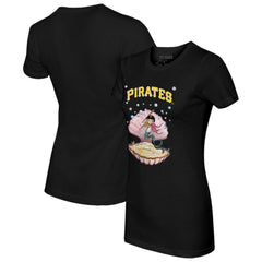 Pittsburgh Pirates Tiny Turnip Women's Mermaid T-Shirt - Black - MLB Online