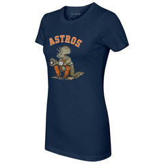 Houston Astros Tiny Turnip Women's Triceratops T-Shirt - Navy - MLB on Sale