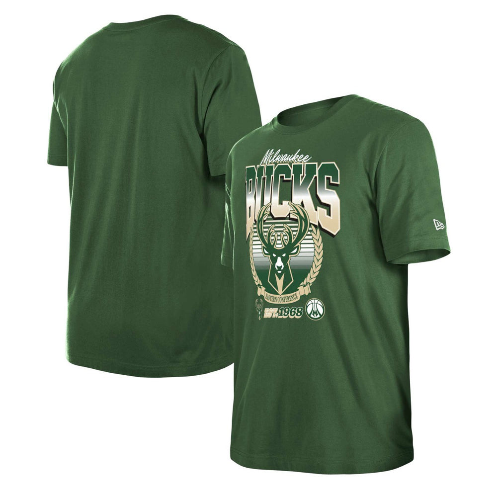 Milwaukee Bucks Unisex Summer Classics T-Shirt Hunter Green | New Era for sale