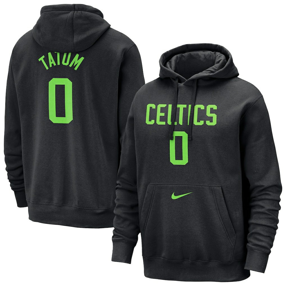 Jayson Tatum Boston Celtics 2024/25 City Edition Name & Number Pullover Hoodie Black | Nike for sale