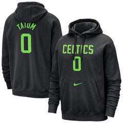 Jayson Tatum Boston Celtics 2024/25 City Edition Name & Number Pullover Hoodie Black | Nike for sale