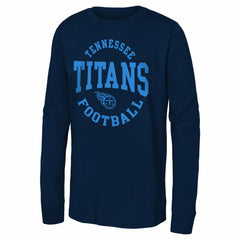 Tennessee Titans Youth Around The Block Long Sleeve T-Shirt Navy