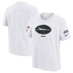 Nike New York Jets Youth 2024 Salute To Service T-Shirt White