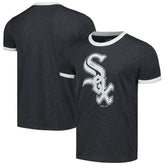 Chicago White Sox Majestic Threads Ringer Tri-Blend T-Shirt - Black - MLB on Sale