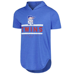 Minnesota Twins Majestic Threads Tri-Blend Hoodie T-Shirt - Royal - MLB on Sale