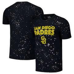 San Diego Padres Majestic Threads Splatter T-Shirt - Black/White - MLB on Sale