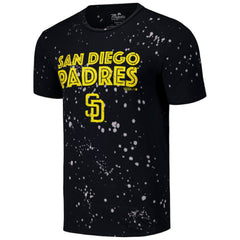 San Diego Padres Majestic Threads Splatter T-Shirt - Black/White - MLB on Sale
