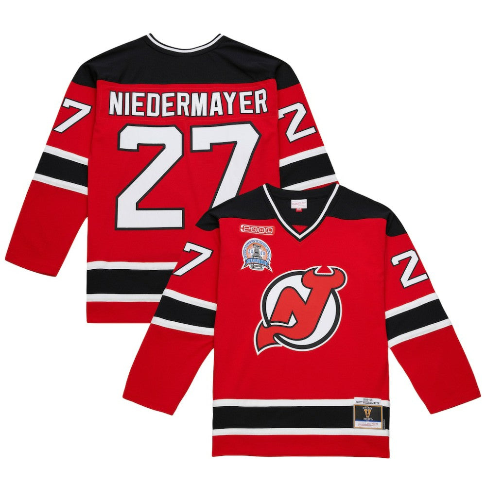 Scott Niedermayer New Jersey Devils Mitchell & Ness Big & Tall 1999/00 Blue Line 2.0 Jersey - Red - NHL 201351073