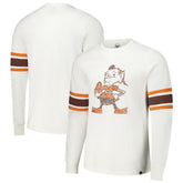 47 brand Cleveland Browns '47 Gridiron Throwback Premier Brex Long Sleeve T-Shirt White