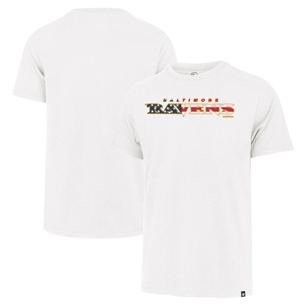 47 brand Baltimore Ravens '47 Flag Script Franklin T-Shirt White