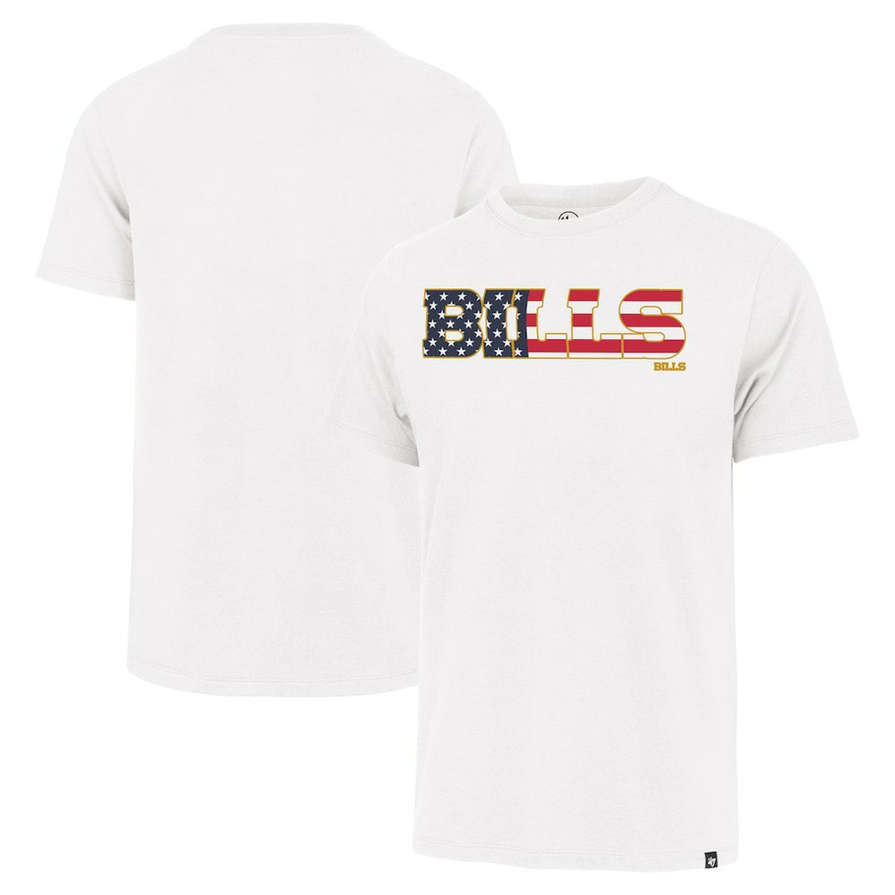 47 brand Buffalo Bills '47 Flag Script Franklin T-Shirt White