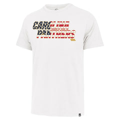 47 brand Carolina Panthers '47 Flag Script Franklin T-Shirt White