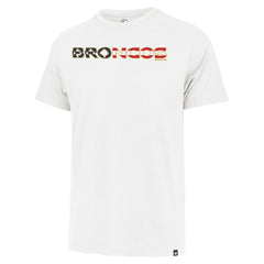 47 brand Denver Broncos '47 Flag Script Franklin T-Shirt White