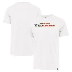 47 brand Houston Texans '47 Flag Script Franklin T-Shirt White