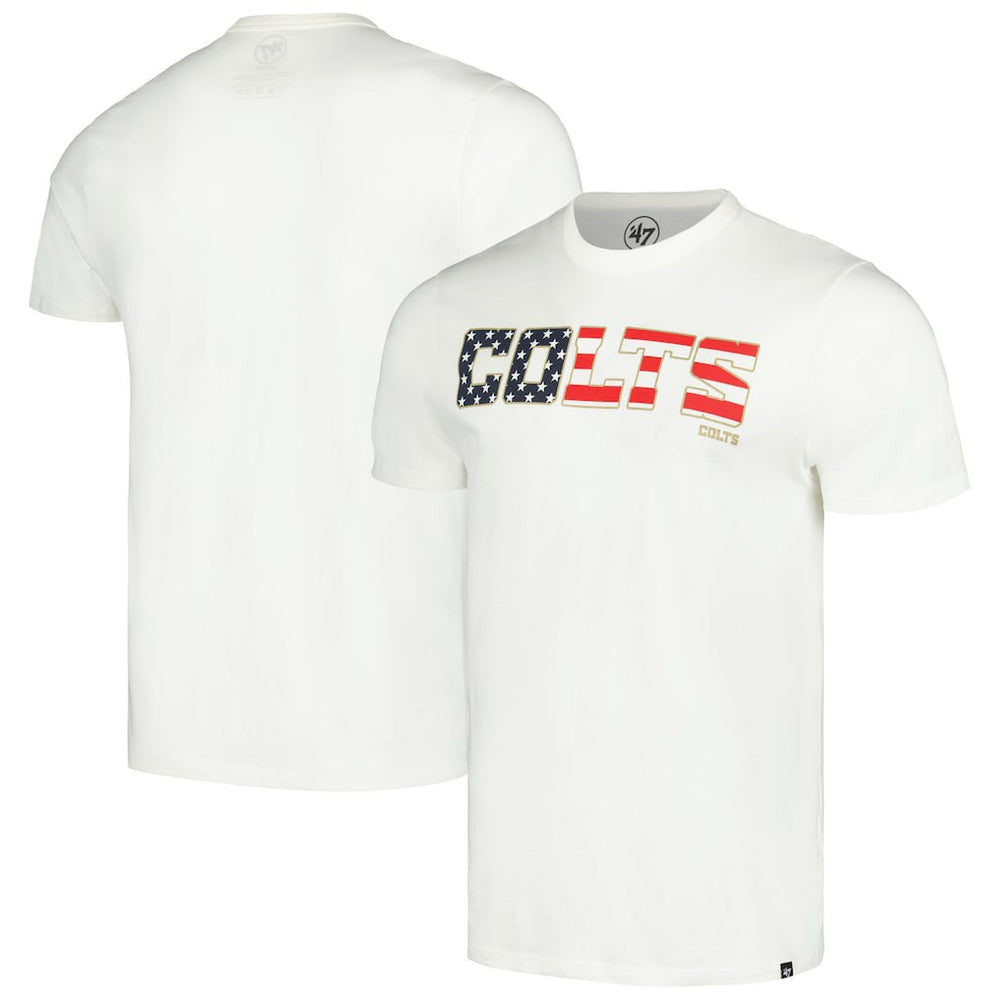 47 brand Indianapolis Colts '47 Flag Script Franklin T-Shirt White