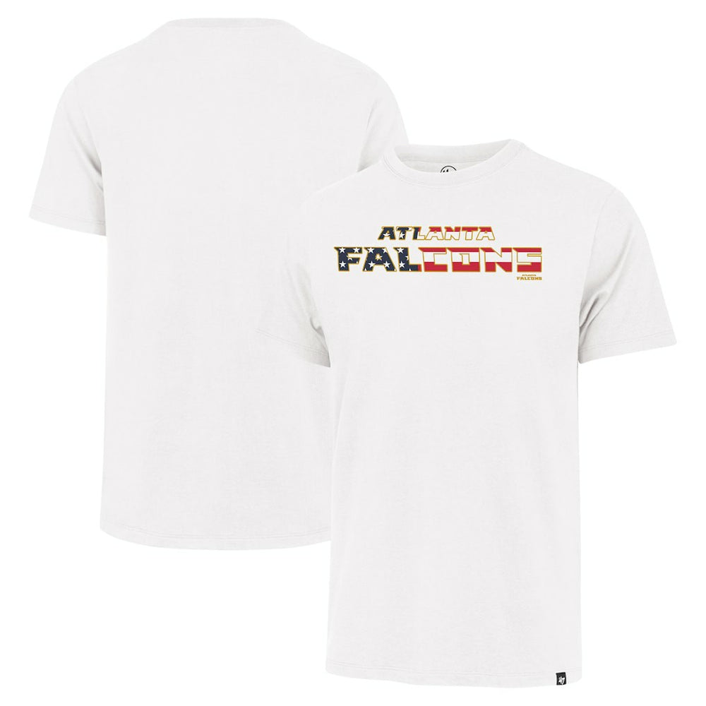 47 brand Atlanta Falcons '47 Flag Script Franklin T-Shirt White