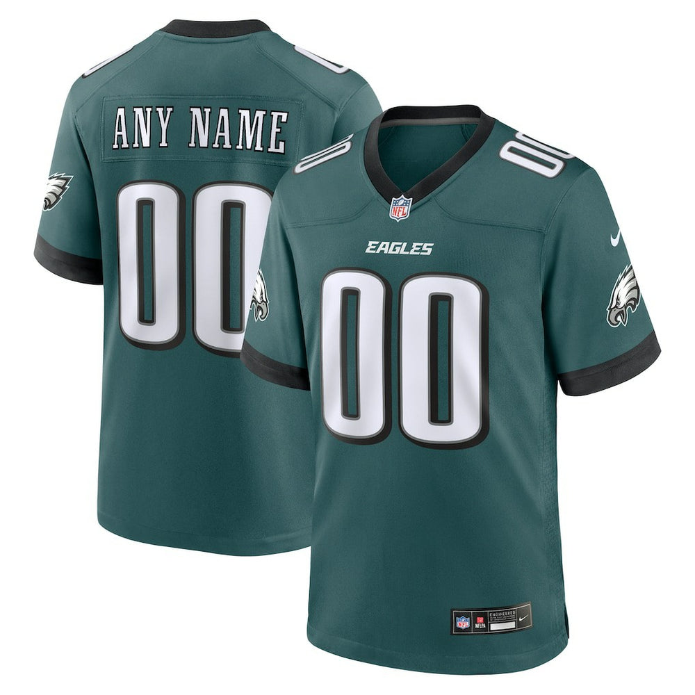 Nike Philadelphia Eagles Custom Game Jersey Midnight Green