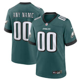 Nike Philadelphia Eagles Custom Game Jersey Midnight Green