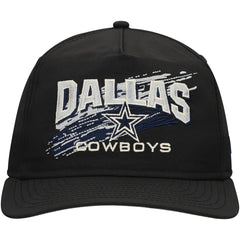 Dallas Cowboys New Era Throwback Brush Golfer Snapback Hat Black