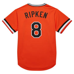 Cal Ripken Jr. Baltimore Orioles Mitchell & Ness 2001 Cooperstown Collection Authentic Throwback Jersey - Orange - Mitchell & Ness Online