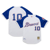 Chipper Jones Atlanta Braves Mitchell & Ness 2004 Cooperstown Collection Authentic Throwback Jersey - White - Mitchell & Ness Sale