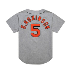 Brooks Robinson Baltimore Orioles Mitchell & Ness Cooperstown Collection 1966 Authentic Jersey - Gray - Mitchell & Ness Online