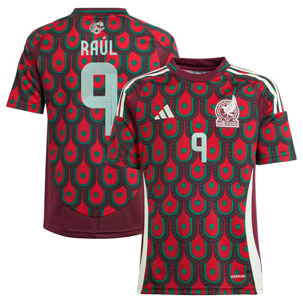 Raul Jimenez Mexico National Team Youth 2024 Home Replica Player Jersey Burgundy - Adidas sale