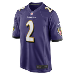Nike Nate Wiggins Baltimore Ravens Player Game Jersey Purple
