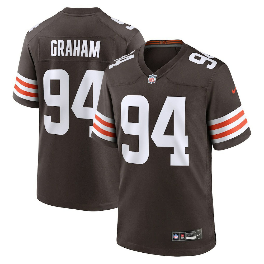 Nike Mason Graham Cleveland Browns 2025 NFL Draft First Round Pick Game Jersey Brown