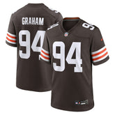 Nike Mason Graham Cleveland Browns 2025 NFL Draft First Round Pick Game Jersey Brown
