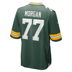 Nike Jordan Morgan Green Bay Packers Player Game Jersey Green