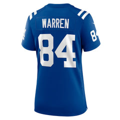 Nike Tyler Warren Indianapolis Colts Women's Game Jersey Royal
