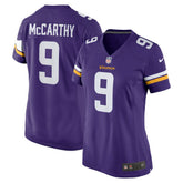 Nike J.J. McCarthy Minnesota Vikings Women's Player Game Jersey Purple