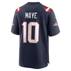 Nike Drake Maye New England Patriots Player Game Jersey Navy