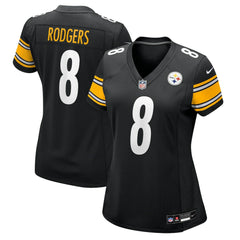 Nike Aaron Rodgers Pittsburgh Steelers Women's Game Jersey Black