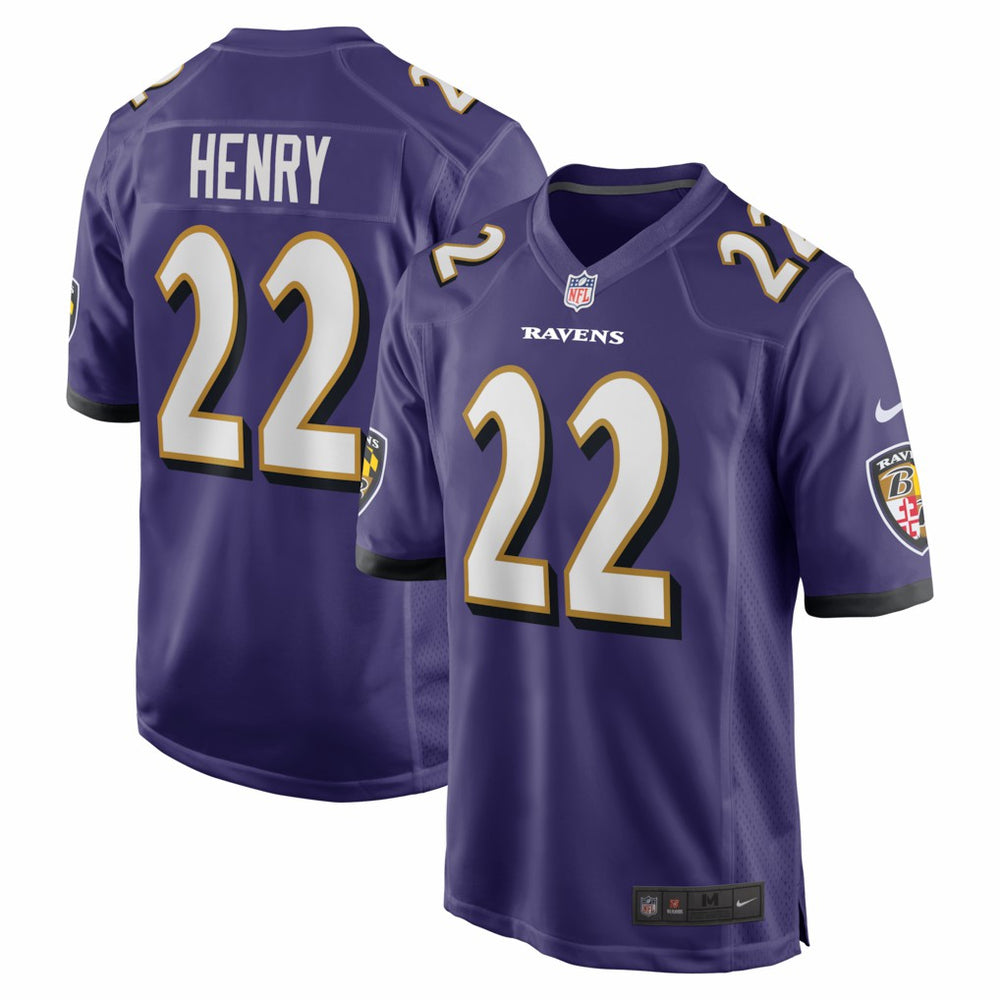 Nike Derrick Henry Baltimore Ravens Game Player Jersey Purple